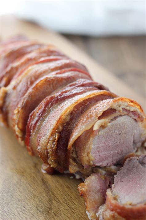 Bacon Wrapped Pork Tenderloin Mirlandras Kitchen