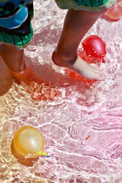 Exploring Color Theory In The Play Pool With Water Balloons Craft Activities For Kids Summer