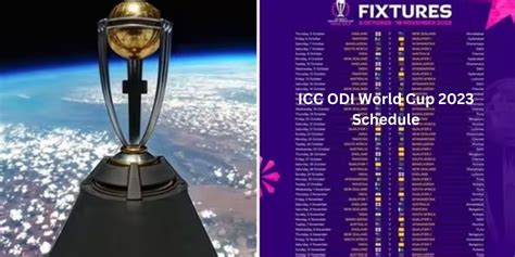 Icc Odi World Cup 2023 Schedule भारत का पहला मुकाबला 8 को पाकिस्तान