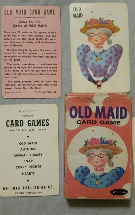 A beginner friendly ui let's novices enjoy the irish card game 25 and learn as they play! Vintage whitman old maid card game 45 pc deck #4109 with original box #WhitmanGolden | Card ...