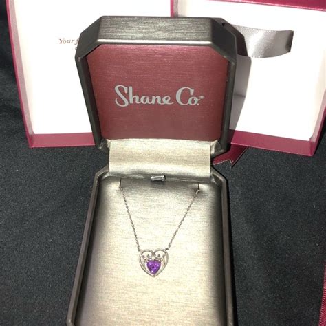 Shane Co Jewelry Diamond And Amethyst Shane Co Necklace Poshmark