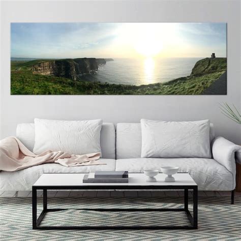 Cliffs Of Moher Print Canvas Framed Ireland Landscape Etsy Uk
