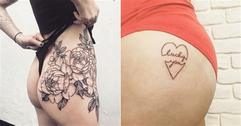 32 Sexy Butt Tattoos That Will Have You Feeling Positively Peachy
