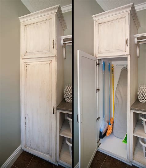 Broom Closet Cabinet Smart And Practical Solution To Organize The