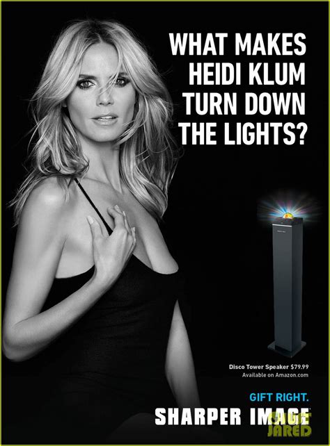 Heidi Klum Flaunts Naked Body For Sharper Image Holiday Campaign