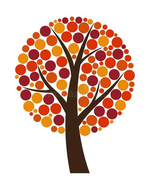 Autumn Tree Illustration Stock Vector Illustration Of Beautiful