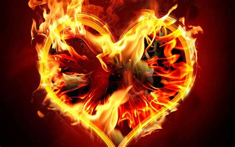 Fire Heart Wallpapers Top Free Fire Heart Backgrounds Wallpaperaccess