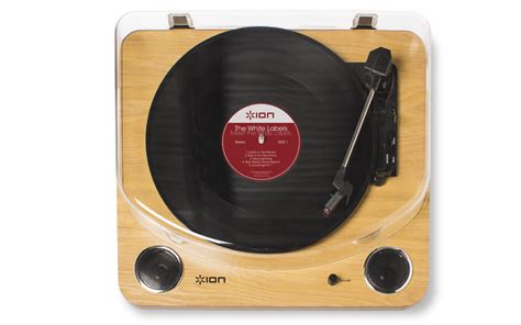 Ion Max Lp Conversion Turntable W Stereo Speakers Wood Max Lp