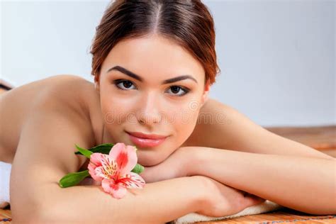 Beautiful Young Woman At A Spa Salon Stock Image Image Of Clean Massaging 68982451