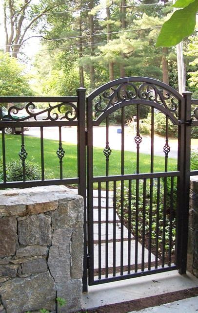 Decorative Wrought Iron Walk Gate Wrought Iron Gate Designs Wrought
