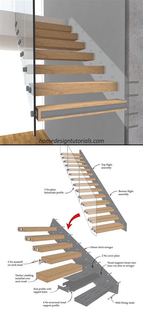 Learn To Design A Cantilevered Staircase Cantilever Stairs Staircase