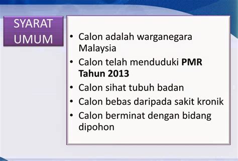 Qualified candidates that meet the general terms. Permohonan Program Kolaborasi Kementrian Pendidikan ...
