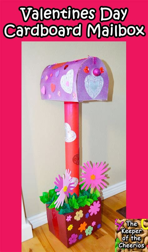 Valentines Day Cardboard Mailbox Diy