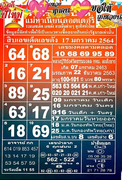 รวมหวย เด่น บน ล่าง มาแน่ 16/6/64 สวัสดีแฟนหวย รวมหวย เด่น บน ล่าง มาแน่ คนรักเลขเด็ด สมาคมนักคำนวนหวย แห่งเมืองไทย รวมถึงคนค้นหวยทุกๆท่าน มาพบกัน. หวย 16 กพ 64 : หวยฟันธง งวดวันที่ 16/2/64 เลขเข้าเป้าตรงๆ ...