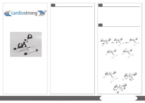Cardiostrong Folded Mini Bike manual (English - 2 pages)
