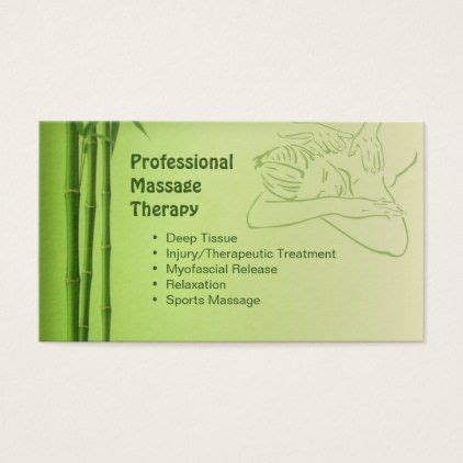 3.5 x 2.0full color cmyk print processdouble sided printing for no additional. Business card for Certified Massage Therapist | Zazzle.com ...