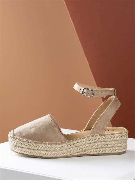 Closed Toe Espadrille Platform Wedge Sandal Taupe Closed Toe Espadrilles Platform Wedge