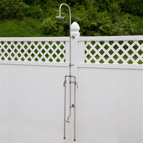 The systems control the temperature and flow of water for bathtubs, showers and custom stalls. Economy Exposed Outdoor Shower Kit with Foot Shower ...