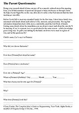 Stepparenting Questionnaire Printable - FamilyEducation