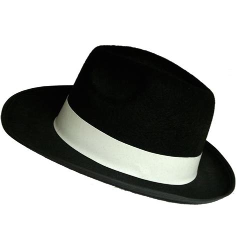 Black Gangster Hat 1920s Fancy Dress Fedora Trilby Italian Mafia Ebay