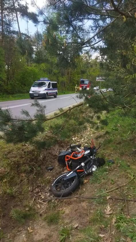 Miertelny Wypadek Z Udzia Em Motocyklisty Latek Zgin Na Miejscu