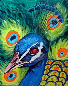 Image result for peacock abstract painting