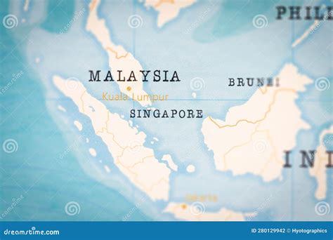 The Realistic Map Of Singapore Stock Photo Image Of Crisis Country