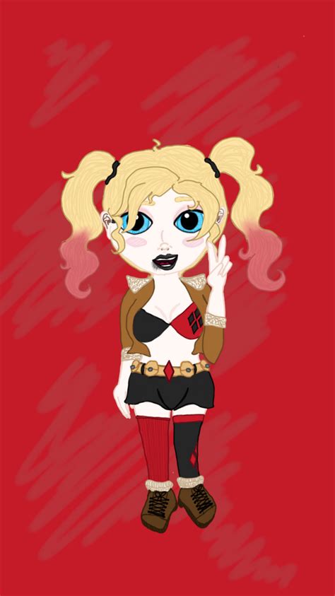 Dc Bombshells Chibi Harley Quinn By Tigerzgizzie On Deviantart