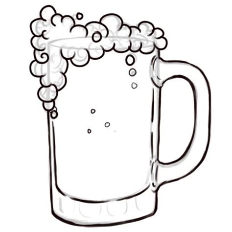Seriously though, we need veggies like broccoli for better health. How to Draw a Beer Mug | Beer drawing, Beer painting, Beer ...
