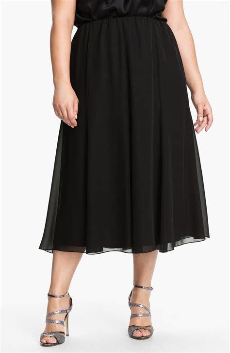 Alex Evenings Chiffon Midi Skirt Nordstrom