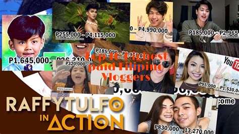 top 10 highest earning filipino youtube vloggers youtube