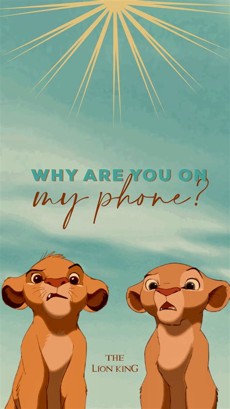 Lion King Matching Wallpapers For Couples Disney