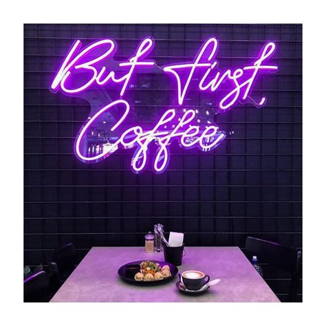 But First Coffee Neon Sign Kitchen And Cafe Wall Lights For Sale Chic