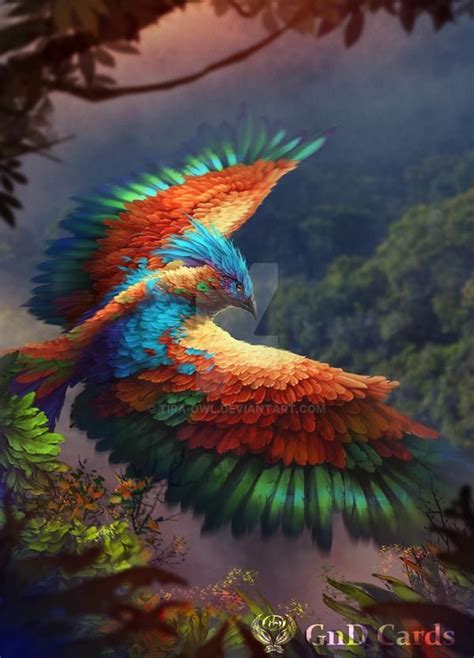 Bird Of Paradise By Tira Owl On Deviantart Mythical Creatures Art