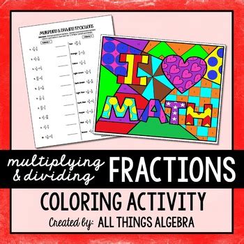 We recently had the chance to get some of her insights during a q&a. Multiplying and Dividing Fractions Coloring Activity by All Things Algebra
