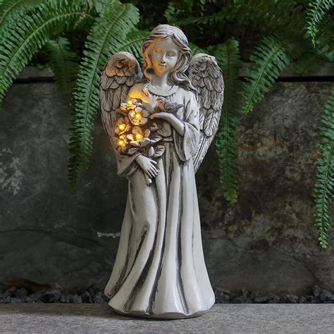 Solar Angel Statue For Outdoor Angel Garden Figurine With Etsy