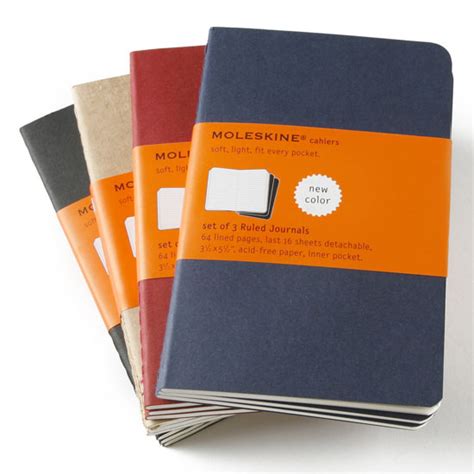 Moleskine Cahier Pocket Ruled Notebook (set of 3) (3.5 x 5 ...