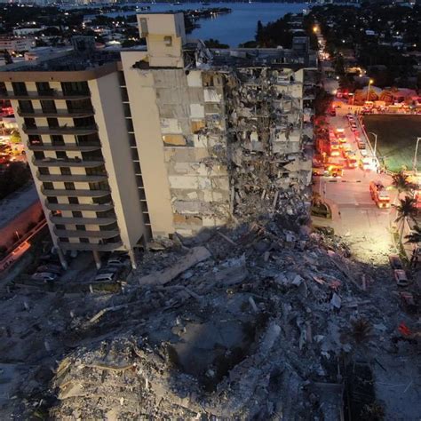 Report On Collapsed Miami Building Warned Of Abundant Cracking In Its