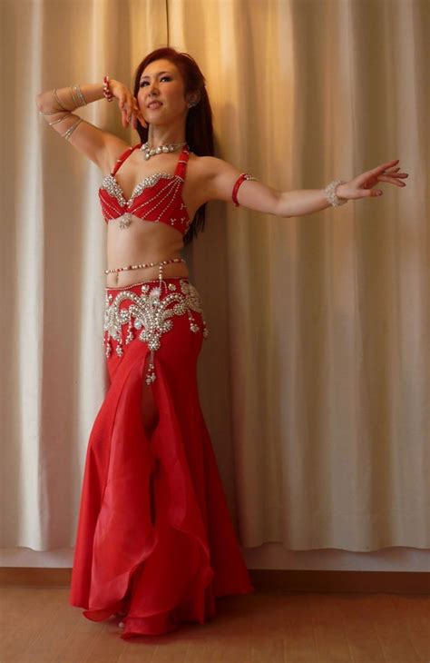 Belly Dance Costume Red Belly Dance Costume Etsy