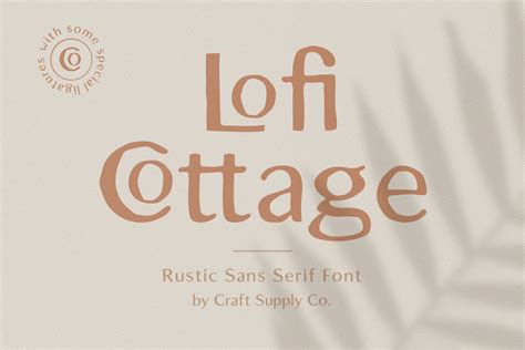 Lofi Cottage Rustic Font Canva Font Procreate Font Logo Font Boho Font Branding Font