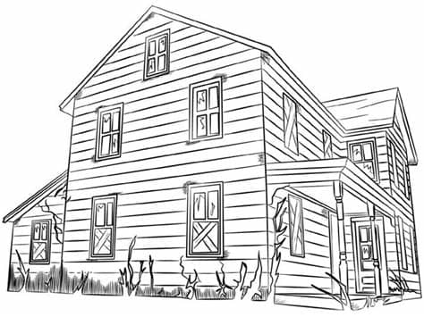 Hermosa motocicleta con una llama. Dibujos de casas para colorear e imprimir gratis
