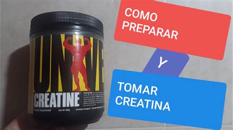 como preparar y tomar creatina how to take and prepare creatine creatina monohidrato
