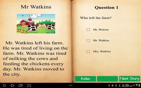 Reading Comprehension Stories 1st Gradebrappstore For Android
