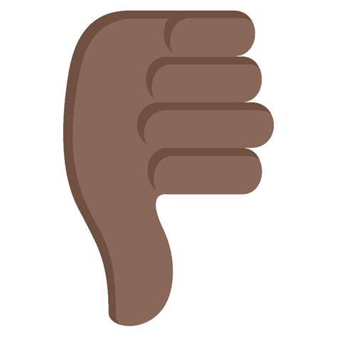 Brown Finger Pointing Down Emoji Free Transparent Clipart Clipartkey