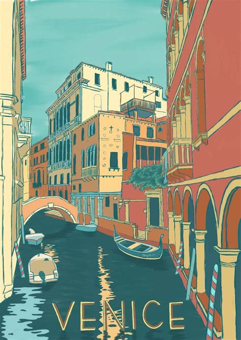 Italy Design Italy Poster Travel Posters Art Deco Travel Posters