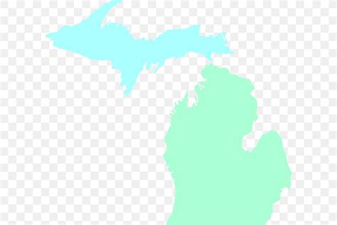 Michigan State Map Clipart