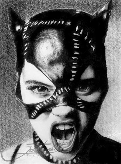 Items Similar To Christina Ricci As Catwoman Pencil Drawing On Etsy