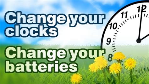 The usfa advises smoke detectors should be tested at least once a month, and batteries should be replaced at least once or we recommend changing the batteries in your smoke and carbon monoxide alarms during daylight savings time. Don't forget! Daylight Saving Time 2014 begins at 2:00 AM ...