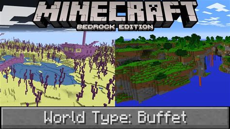 Will The Buffet World Type Come To Minecraft Bedrock Youtube