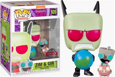 Funko Pop Invader Zim And Gir 920 Exclusive Hot Topic Envío Gratis